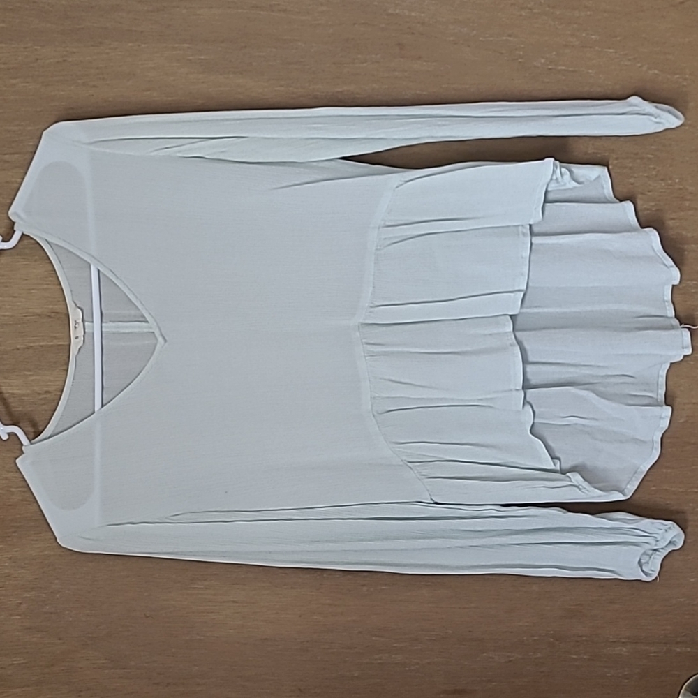 Seafoam Green Blouse